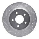 R1 94-04 Ford Mustang Front & Rear Drilled & Slotted Silver Brake Rotor Set