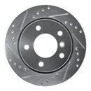 R1 96-05 BMW 323i Front & Rear Drilled & Slotted Silver Brake Rotor Set