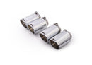 Remus Stainless Steel 102mm Angled Rolled Edge Chrome Tail Pipe Set (Quad Tips)

