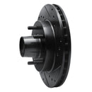 R1 1982-1995 Buick Regal Front Right Drilled & Slotted Black Brake Rotor