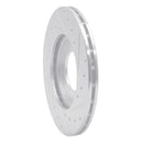 R1 81-82 Toyota Cressida Front Left Drilled & Slotted Silver Brake Rotor