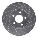R1 03-11 Ford Crown Victoria Front & Rear Drilled & Slotted Silver Brake Rotor Set
