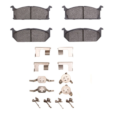 DFC 85-88 Chevrolet Sprint Front 5000 Advanced Semi Metallic Brake Pads and Hardware Kit