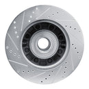 R1 08-25 Ford E-350 Super Duty Front Right Drilled & Slotted Silver Brake Rotor