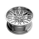 Ridler 681 22x10.5 / 5x127 BP / 10mm Offset / 83.82mm Hub Brushed w/ Polished Lip Wheel