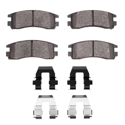 DFC 91-99 Buick Park Avenue Rear 5000 Advanced Semi Metallic Brake Pads and Hardware Kit