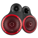 DS18 8in 2-Way Speaker Pods Fits 2x 8in Speakers 2x 3.78in Tweeters Speakers Not Included