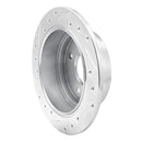 R1 90-92 Infiniti M30 Rear Right Drilled & Slotted Silver Brake Rotor