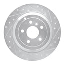 R1 06-12 Mercedes-Benz ML350 Rear Right Drilled & Slotted Silver Brake Rotor