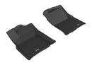3D MAXpider 2016-2017 Toyota Tacoma Access Cab Kagu 1st & 2nd Row Floormats - Black
