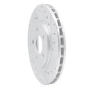 R1 95-00 Chrysler CIRRUS Front Right Drilled & Slotted Silver Brake Rotor