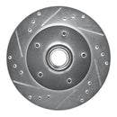 R1 79-81 Buick Century Front Left Drilled & Slotted Silver Brake Rotor