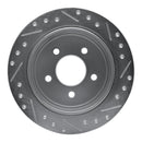 R1 95-02 Ford Explorer Rear Drilled & Slotted Silver Brake Rotor Set