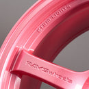 Gram Lights 57CR 18x10.5 +22 5x114.3 Sakura Pink Wheel (w/ Center Cap & No. 21 BK Air Valve)