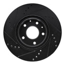 R1 19-25 Mazda 3 Sport Front & Rear Drilled & Slotted Black Brake Rotor Set