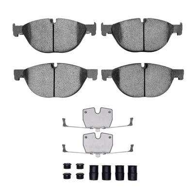 DFC 09-18 BMW 740Ld Xdrive Front 5000 Advanced Low Metallic Brake Pads and Hardware Kit