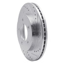 R1 97-04 Ford F-150 4WD Front Right Drilled & Slotted Silver Brake Rotor