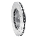 R1 92-96 Honda Prelude Front Right Drilled & Slotted Silver Brake Rotor