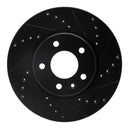 R1 11-25 Buick Encore GX Front Drilled & Slotted Black Brake Rotor Set