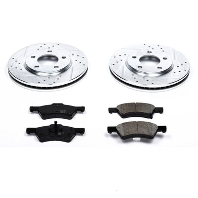Power Stop 01-07 Chrysler Town & Country Front & Rear Z23 Evolution Sport Brake Kit w/Calipers