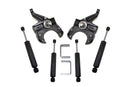 MaxTrac 73-87 Chevrolet C10 2WD 2.5in/5in Lowering Spindle Kit (1in Rotor)