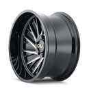 Cali Off-Road 9114 Purge 24x14 / 6x139.7 BP / -76mm Offset / 106mm Hub Gloss Black Milled Wheel