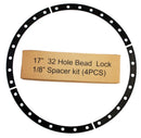 Raceline 17in 32 Hole 1/8in Bead Lock Spacer Kit (4pcs)