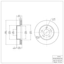 DFC 95-02 Ford Ranger (USA/Canada) Front GeoSPEC Coated Rotor