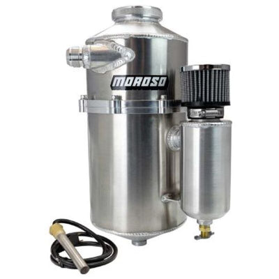 Moroso Drag Race 2 Pc 60/40 Split 16.5in Tall 7in Dia 7qt Dry Sump Tank