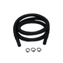 DeatschWerks Convoluted Tubing 1000mm Length x 8mm ID Side 1 x 8mm ID Side 2 - Black