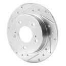 R1 96-98 Nissan 240SX Front & Rear Drilled & Slotted Silver Brake Rotor Set