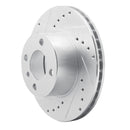 R1 76-77 BMW 320I (USA/Canada) Front Left Drilled & Slotted Silver Brake Rotor