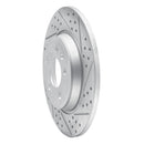 R1 08-25 Audi A4 (USA/Canada) Rear Right Drilled & Slotted Geo-Carbon Rotor