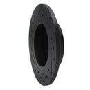 R1 86-06 Nissan TSURU (Mexico) Front Right Drilled & Slotted Black Brake Rotor