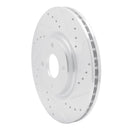 R1 18-22 Ford Ecosport Front Right Drilled & Slotted Silver Brake Rotor