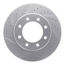 R1 12-21 Nissan Nv1500 Rear Left Drilled & Slotted Geo-Carbon Rotor