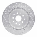 R1 93-98 Toyota Supra Rear Drilled & Slotted Silver Brake Rotor Set