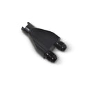 Russell Performance Billet Y-Block Adapter 3/8in SAE Quick Disconnect (2) -6AN Male Flare Black