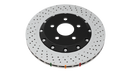 DBA 13-16 Audi RS5 (w/Scalloped edge Iron Discs) Rear 5000 Series Drilled Wavy Rotor w/Silver Hat