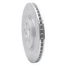 R1 08-09 Jaguar XKR Left Rear Drilled & Slotted Silver Brake Rotor