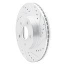 R1 07-10 Chevrolet COBALT Front Right Drilled & Slotted Silver Brake Rotor