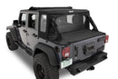 Bestop 07-18 Jeep Wrangler JK 4-Door Halftop Conversion Kit (Black Diamond)