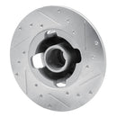 R1 1978-1987 Chevrolet CHEVETTE Front Left Drilled & Slotted Silver Brake Rotor