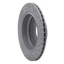 R1 96-03 BMW 530I Rear Right Drilled & Slotted Geo-Carbon Rotor