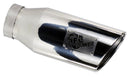 aFe Power Intercooled Tip Stainless Steel - Black 4in In x 5in Out x 12in L Bolt-On