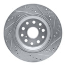 R1 07-17 Lexus LS460 Front & Rear Drilled & Slotted Silver Brake Rotor Set