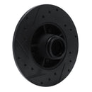 R1 84-87 Pontiac Fiero Front Right Drilled & Slotted Black Brake Rotor