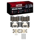 DFC 09-24 Infiniti Q70 Rear Drilled & Slotted Geoperformance Rotors & Active Perf Pads w/Hardware