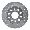 R1 10-19 Audi A3 Front & Rear Drilled & Slotted Silver Brake Rotor Set
