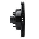 R1 91-96 Buick COMMERCIAL CHASSIS Front Left Drilled & Slotted Black Brake Rotor